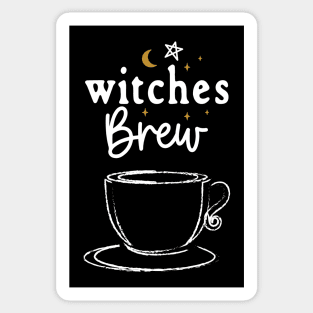 Witches Brew with Coffee of Tea Cup Sticker